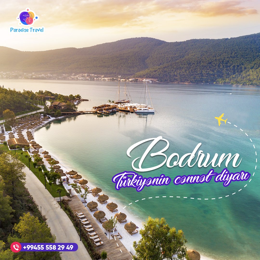 prdstrvl's tweet photo. Dərin mavi dəniz, 🌊 körfəzlər, 🏖️ istiqanlı və mehriban insanları 👥 ilə məşhur olan Bodrum. 🥳 6 gecə/7 günlük. 🗓️ 15/21 Avqust tarixlərində.
Ətraflı məlumat üçün:
👩🏻‍💻+994 507434593
👩🏻‍💻+994 555582949
👩🏻‍💻+994 705582949
#bodrum #türkiye #Azerbaijan #baku #travel #paradisetravel https://t.co/VXnjm5nWHG