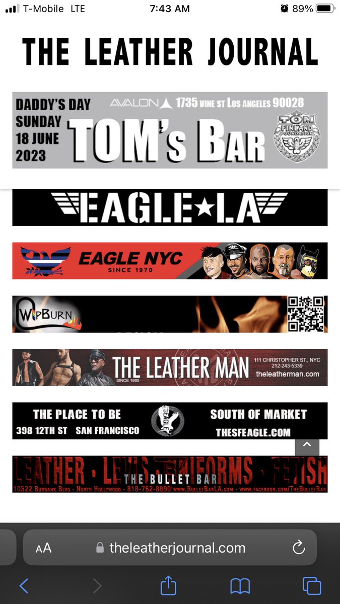 We are live on the leather journal