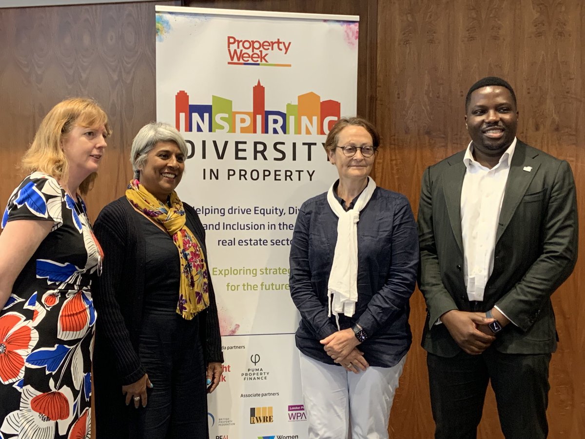 Inspiring discussion at ⁦<a href="/PropertyWeek/">Property Week</a>⁩ launch of #InspiringDiversityPW campaign. ⁦<a href="/WiPUK/">Women in Property</a> National Chair Chithra Marsh joined panel ⁦<a href="/AmosSimbo_/">Amos Simbo OBE - Construction</a>⁩ ⁦⁦<a href="/knightfrank/">Knight Frank</a>⁩ ⁦<a href="/archmarsh/">Chithra Marsh</a>⁩ ⁦<a href="/BarbicanCentre/">Barbican Centre</a>⁩ #peopleintofocus