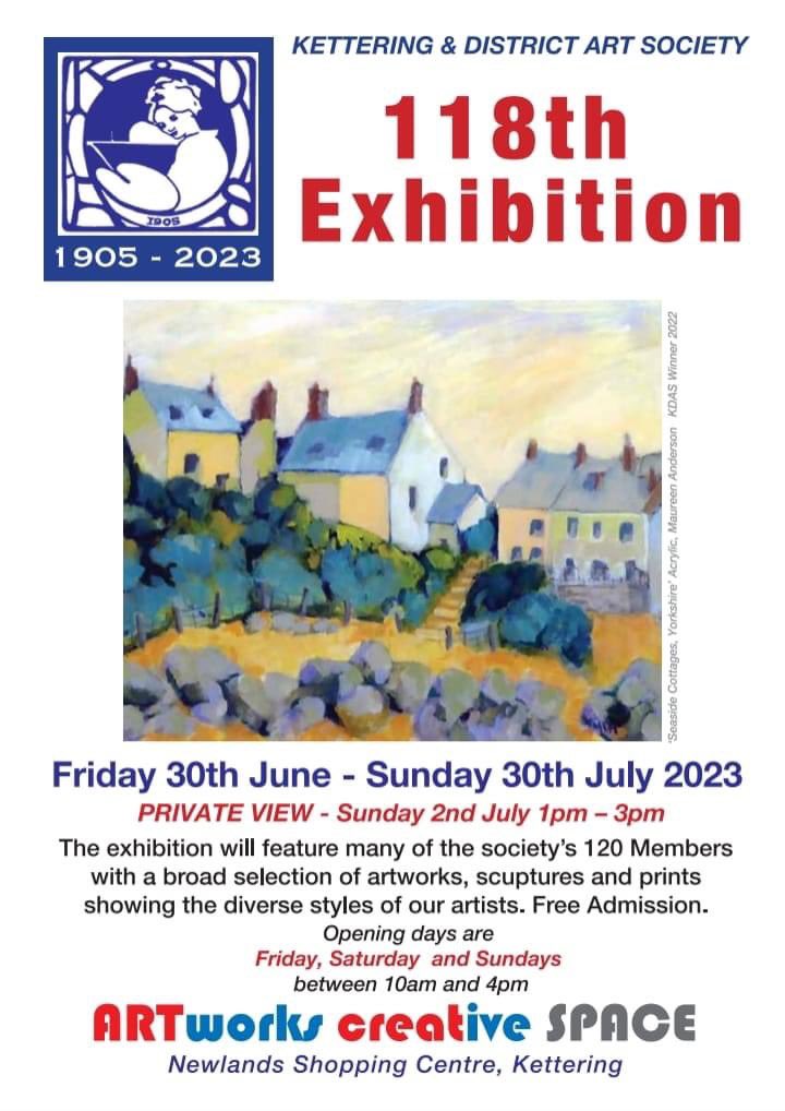 I have two #collagraph #prints at this exhibition in #Kettering opening at the weekend!