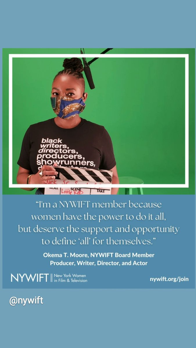 Thank you <a href="/NYWIFT/">NY Women in Film & TV</a> for literally jumpstarting my career and now, as a board member, I get to lend a hand to others. 
If YOU are not a member, what are you waiting for? Our member drive is happening with discounted initial fees! Nywift.org/join 💛