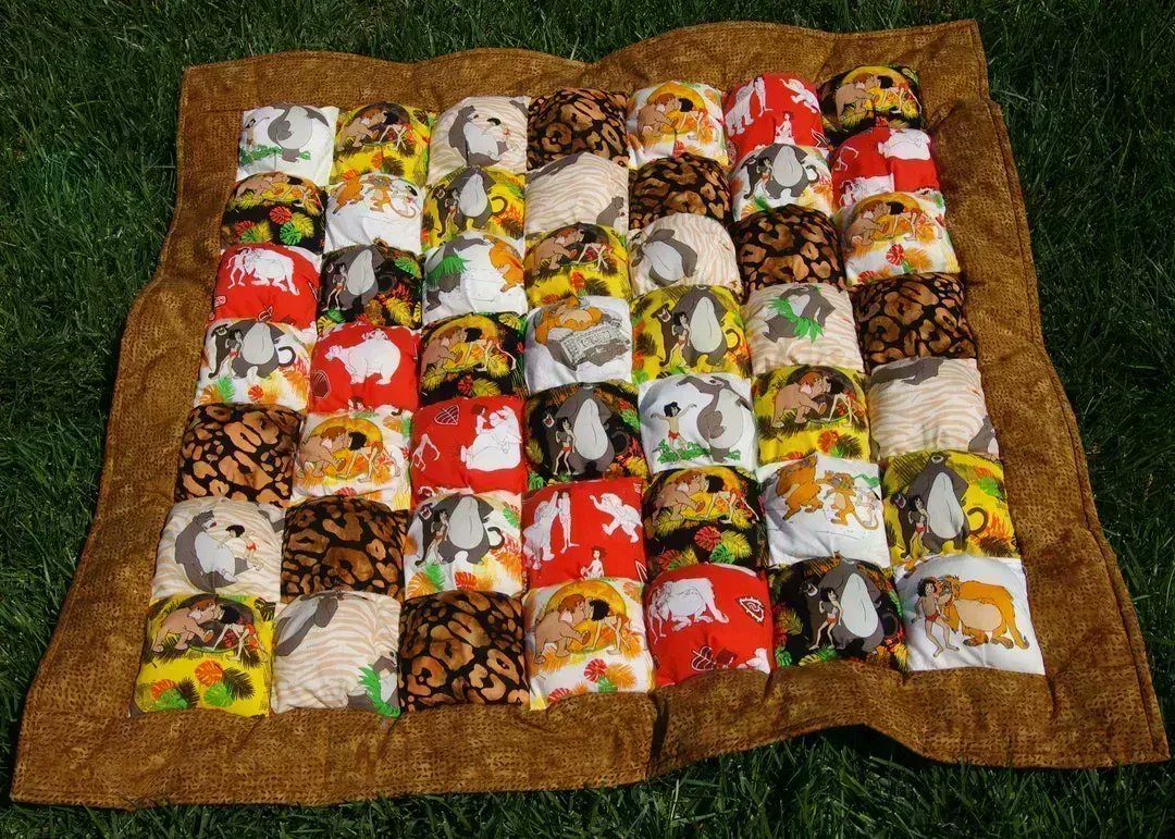#Mowgli & Friends #PuffQuilt #JungleBook Great for #TummyTime Need A #Babyshower #Giftidea Check out this great #Quilt #babyboys buff.ly/3mpNA8F