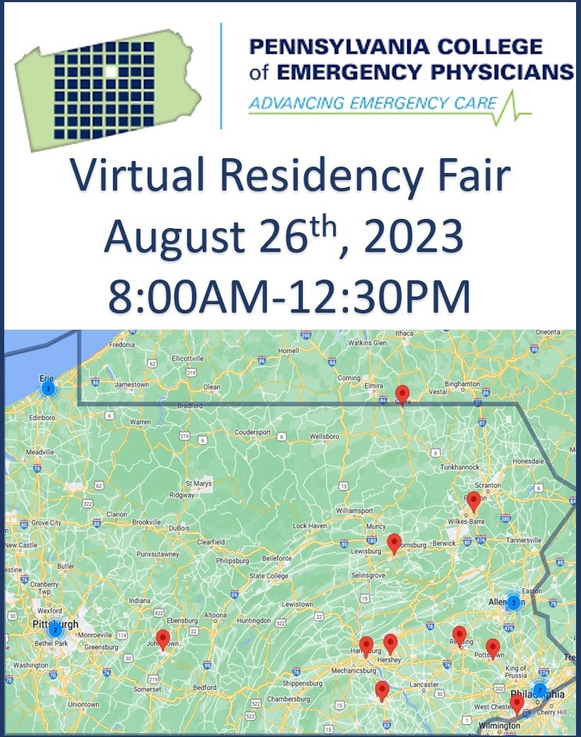 PACEP (@pacep4em) on Twitter photo Attention Medical Students!
Check out our Pennsylvania EM Residency Programs at the 2023 PACEP Residency Fair! Register here: my.mtr.cool/owfdmvozln
#EMBound #MedStudentTwitter <a href="/ACOEPRSO/">ACOEP-RSO</a> <a href="/emresidents/">emresidents</a> <a href="/SAEM_RAMS/">SAEM RAMS</a> <a href="/AAEMRSA/">AAEM/RSA</a> <a href="/Inside_TheMatch/">Inside The Match</a> <a href="/NHMA_IMG/">NHMA International Medical Graduates</a> <a href="/IMGPrep/">IMG Prep</a> <a href="/foundationofimg/">Foundation of International Medical Graduates</a> Attention Medical Students!
Check out our Pennsylvania EM Residency Programs at the 2023 PACEP Residency Fair! Register here: my.mtr.cool/owfdmvozln
#EMBound #MedStudentTwitter <a href="/ACOEPRSO/">ACOEP-RSO</a> <a href="/emresidents/">emresidents</a> <a href="/SAEM_RAMS/">SAEM RAMS</a> <a href="/AAEMRSA/">AAEM/RSA</a> <a href="/Inside_TheMatch/">Inside The Match</a> <a href="/NHMA_IMG/">NHMA International Medical Graduates</a> <a href="/IMGPrep/">IMG Prep</a> <a href="/foundationofimg/">Foundation of International Medical Graduates</a>