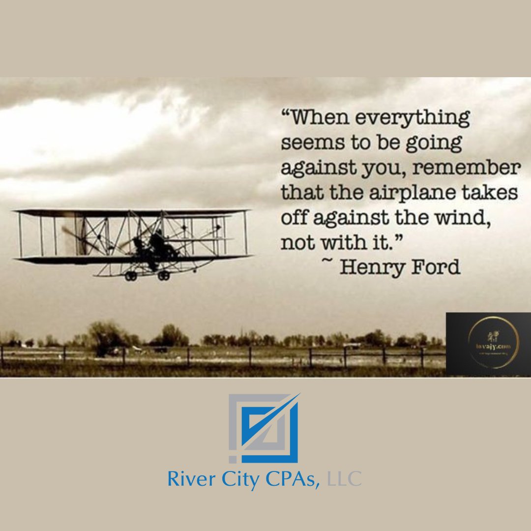 RiverCityCPAs's tweet image. Challenges are not fun but we never know what they might be preparing us for. Don't be afraid to reach out for support. Every pilot has a copilot. 
#persevere #perseverence #persevereforsuccess #RiverCityCPAs #businesstaxes #bookkeepingforsmallbusiness #payrollservices