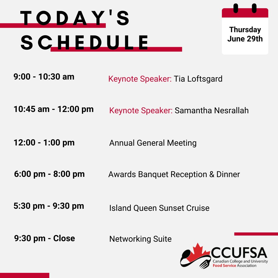 Canadian College & University Food Service Assoc. tweet media