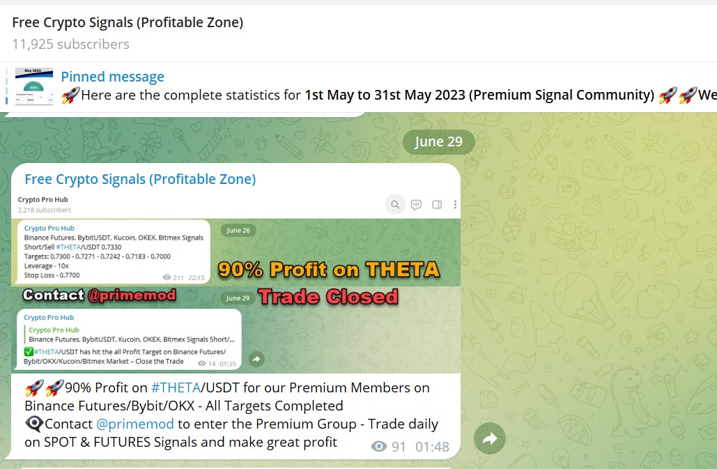 FreeBinancebot's tweet photo. Visit - https://t.co/yhGSKBnQdi

#90% Profit on #THETA/USDT at (https://t.co/tEyZy4oX7C) - Learn Crypto trading &amp; Crypto trading Signals for Binance, Kucoin, Binance Futures, Kraken, Deribit, Bitfinex, WazirX &amp; many other exchanges with an around 80-90% accuracy https://t.co/AMtoZp3DUX