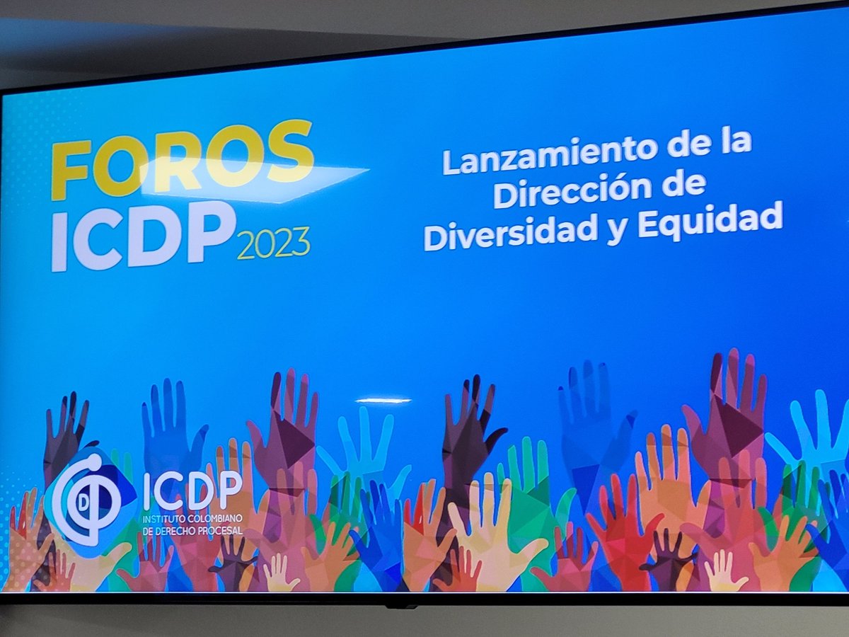 Acompañando al <a href="/I_C_D_P/">ICDP</a> en el lanzamiento de la Dirección de Diversidad y Equidad. Un maravilloso evento y una excelente iniciativa. <a href="/marthapabonp/">Martha Pabón</a> <a href="/ucanosas/">Ulises Canosa Suarez</a>