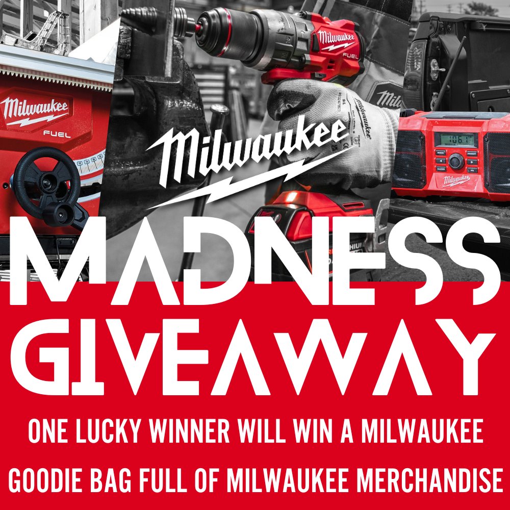 Protrade on X: #Win this awesome Milwaukee tools gift pack this  #FreebieFriday! To be in with a chance of winning Like, Comment and Retweet  this post! To increase your chances you can