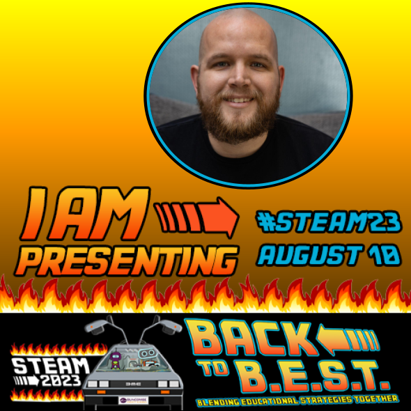 MGrantHaynes's tweet photo. Excited to be presenting for #steam23!  Check out my presentation "Using A.I. to Streamline Your Workflow" to learn how to use tools like ChatGPT and Canva to create lessons and content for your classroom. #ncbold #nced #edtech 
https://t.co/1qepYEC6nv https://t.co/gmfhC5ZErh