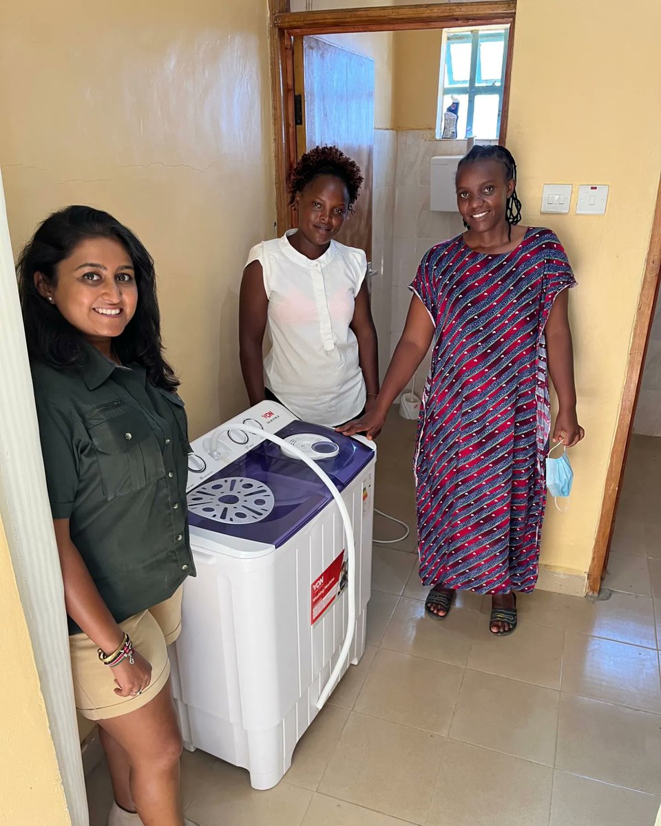 Creating perfection for new lives! ✨ We at #Secludedafricatrust donated a washing machine to Elementaita Maternity Hospital, ensuring a safe and hygienic environment. Join us in supporting the community! 🤝🏥 #conservationatwork