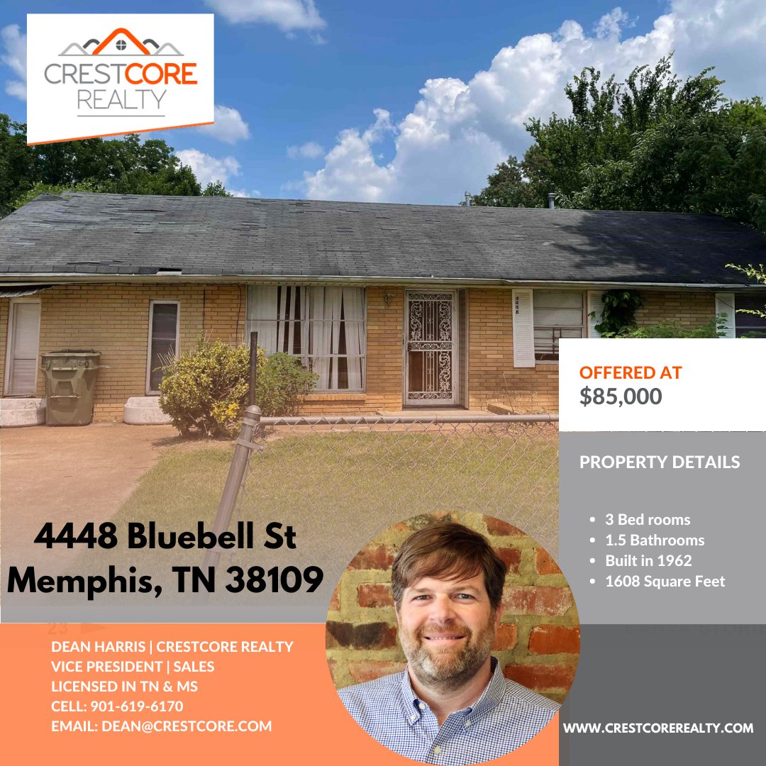 INVESTOR SPECIAL!! What a great addition to your rental portfolio this will be.

#realestate #realestateinvestment #Justlisted #entrepreneur #sold #broker #mortgage #homesforsale #ilovememphis #memphistennessee #Memphis