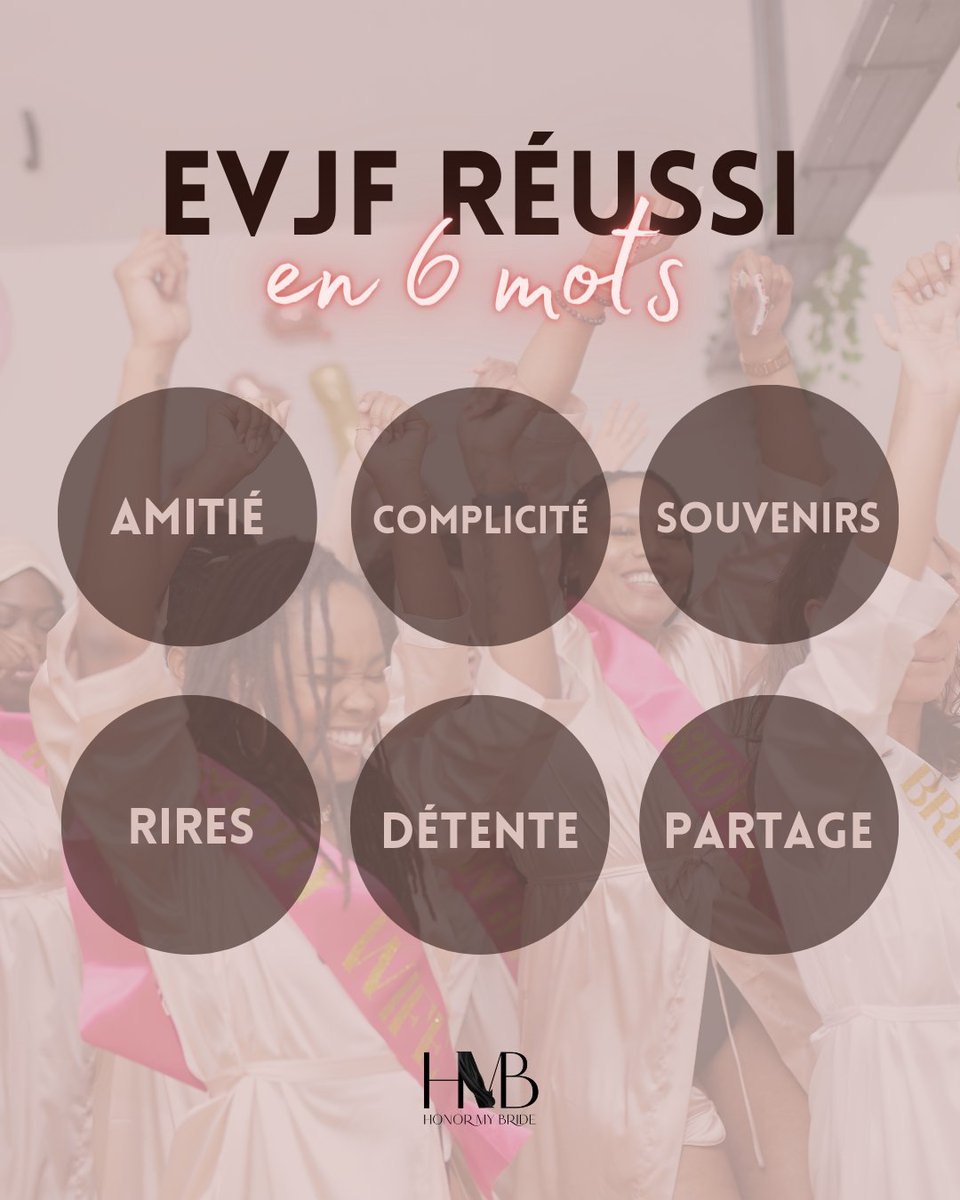 HonorMyBride's tweet photo. Un EVJF réussi résumé en 6 mots 🤗
#party #bacheloretteparty #bridalparty #bridalshower #activiteevjf #demoiselledhonneur #bacheloretteparty #bridesmaid #bridesmaids #teambride #brideteam #maidofhonor #temoinmariage #temoins #bff #friendship #girlsband #girlsgang #girlstrip #squa https://t.co/RvDyHXXKmc