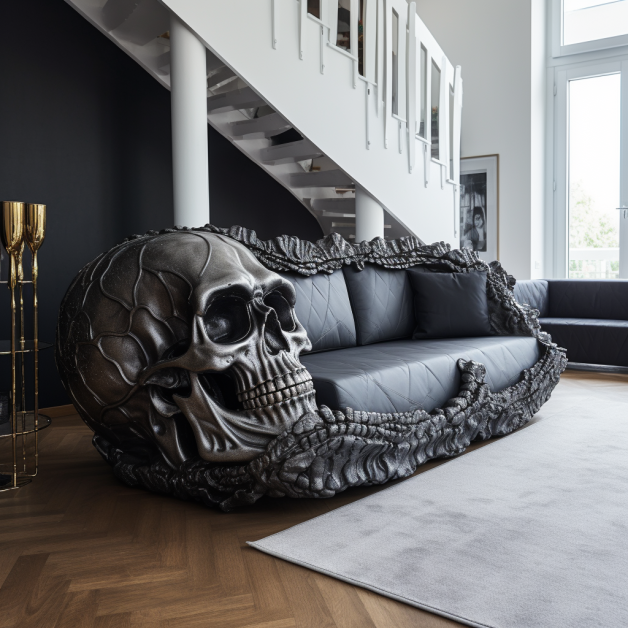 Love it ❤️ #skull #skulls #sofa