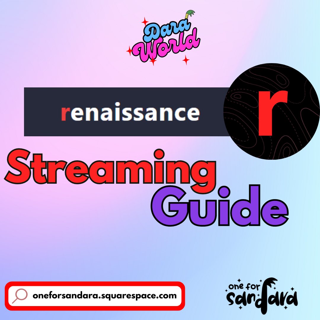𓆩♡𓆪 music4me 𓆩♡𓆪 on Twitter "RT DaraWorld84 🎧 Renaissance Streaming