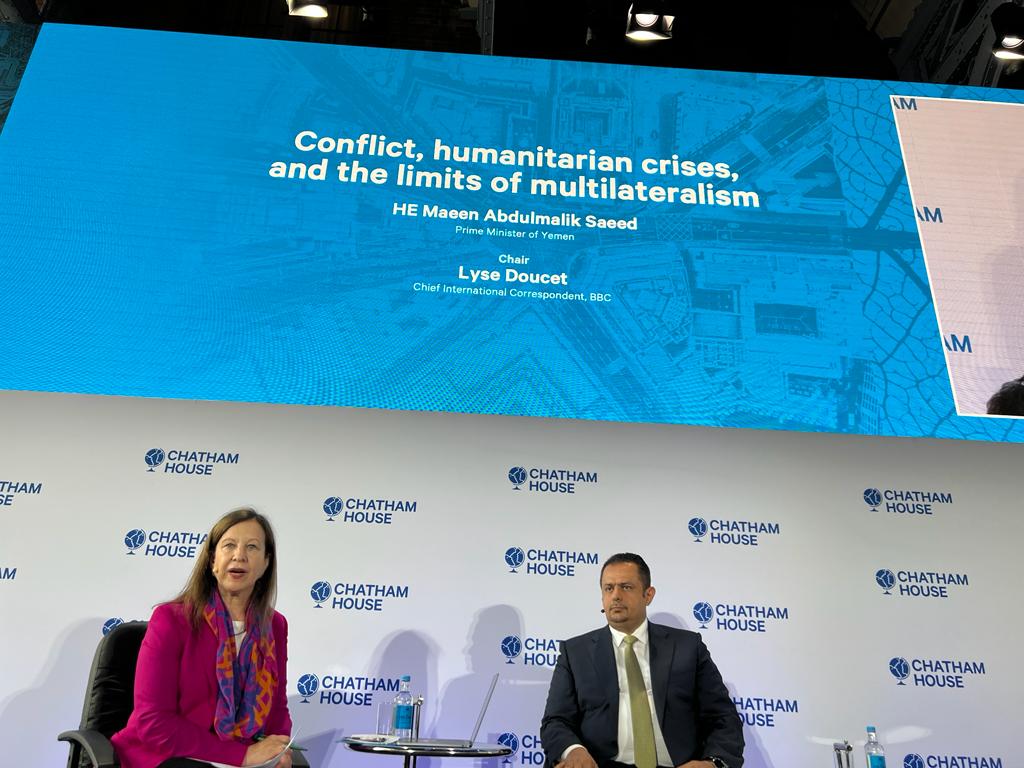Starting Now, In Conversation with @DrMaeenSaeed facilitated by @bbclysedoucet. #CHLondon #Yemen @CH_MENAP
