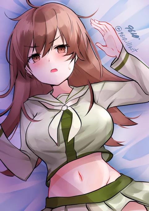 疲れたので大井っちに添い寝を頼みたい提督(私)  「ッ、魚雷撃ちますよ?」  #艦これ