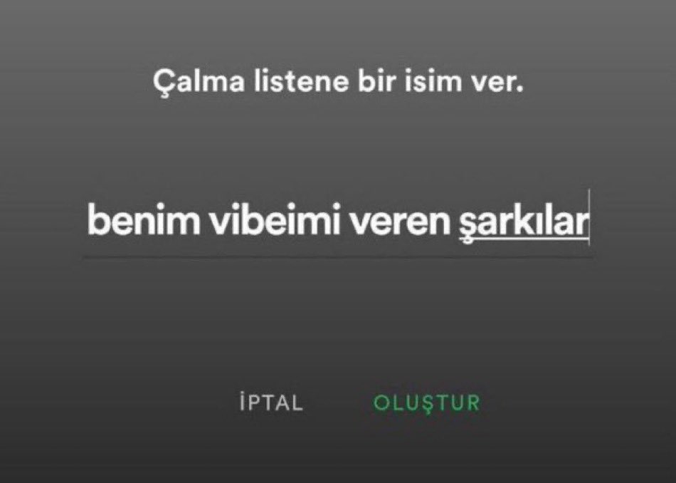 Attiginiz sarkilarla playlist yapcam ama lutfen herkes 1 tane atsin