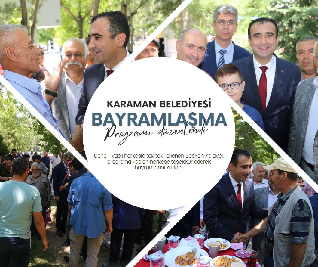 Karaman Belediye Başkanı Savaş Kalaycı, belediyenin bayramlaşma programında vatandaşlarla bayramlaştı. Genç – yaşlı herkesle tek tek ilgilenen Başkan Kalaycı, programa katılan herkese teşekkür ederek bayramlarını kutladı. #KurbanBayramı #Bayramlaşma #KaramanBelediyesi