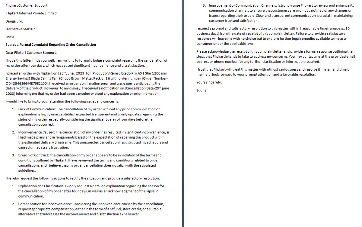 sudheryadav's tweet image. [
@Flipkart
], I hope you take this complaint seriously and prioritize resolving the matter promptly. Your customers deserve better treatment and respect. #CustomerComplaint #ResolutionNeeded,
@flipkartsupport
Thank you, sudher yadav [Order Number--OD428462664487682100]