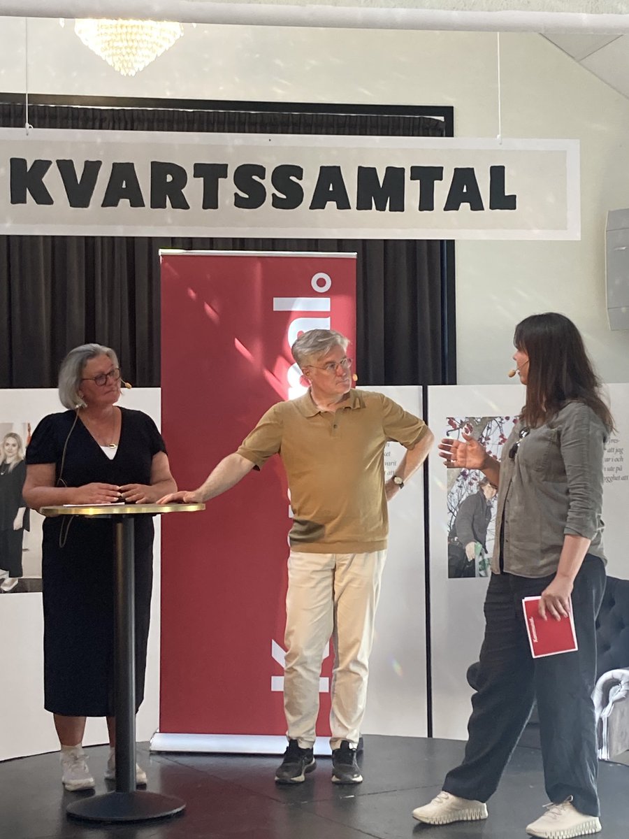 Langstrom's tweet image. Så ska vi utveckla och stärka den svenska modellen. ⁦@Unionen⁩s förhandlingschef ⁦@MartinWstfelt⁩ intervjuas av Kommunal #almedalen
