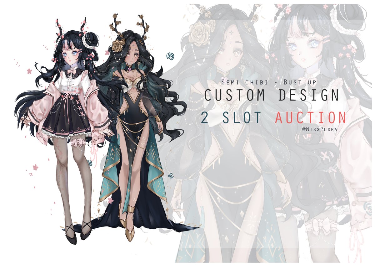 Miss_Pudra's tweet image. Custom 2 Slot Auction [OPEN]

#customadoptable #adoptable #adoptableopen