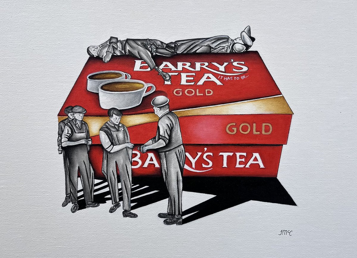 Next in my series of Iconic brands @BarrysTeaTweets A legacy in every brew. In the gardens of Kenya dedicated hands pick each tea leaf with respect for Mother Nature. Halfway around the world, atop the steel bones of Rockefeller, iron workers pause savoring a cherished break.