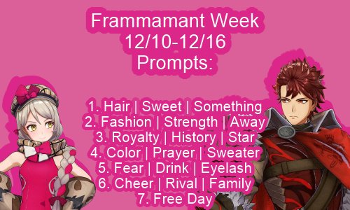 ZappsEvents's tweet photo. Whether you want to call them Frammamant or DiaFramme, the point is, Diamant and Framme have a week coming up in December! https://t.co/c0P8QowNTn