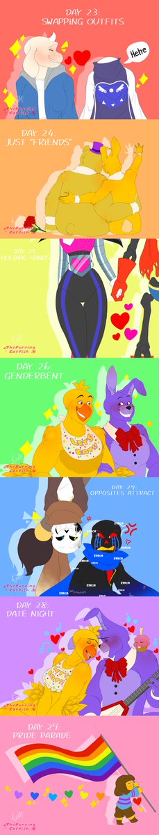 PRIDE ART COLLECTION BATCH 3  AND 4 FINISHED !! 🌈🏳️‍🌈❤️🧡💛💚💙💜✨ Happy pride month, everyone! 

#Undertale #fnaffanart #furry #anthro #manga #anime #HappyPrideMonth #pridemonth #illustration #digitalart