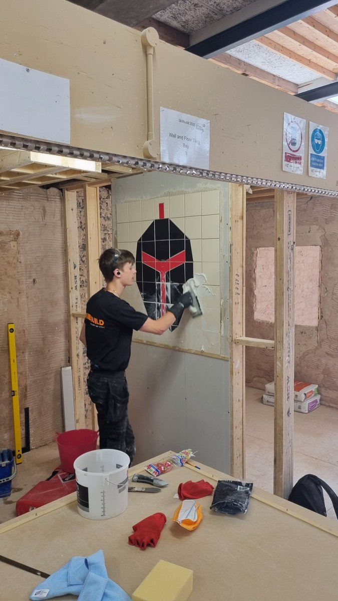 Last regional comp for 2023 finishes in @WeAre_LCB , always a strong trades college, @CITB_UK @BALtiling @NC_Nicobond @Ts_and_Bs @tileassociation
