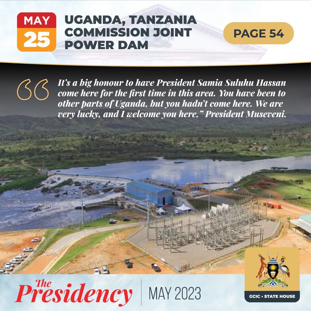 Uganda and Tanzania have commissioned a joint power dam #Ugmovig4wrd #UgOilJourney.                         @GovUganda