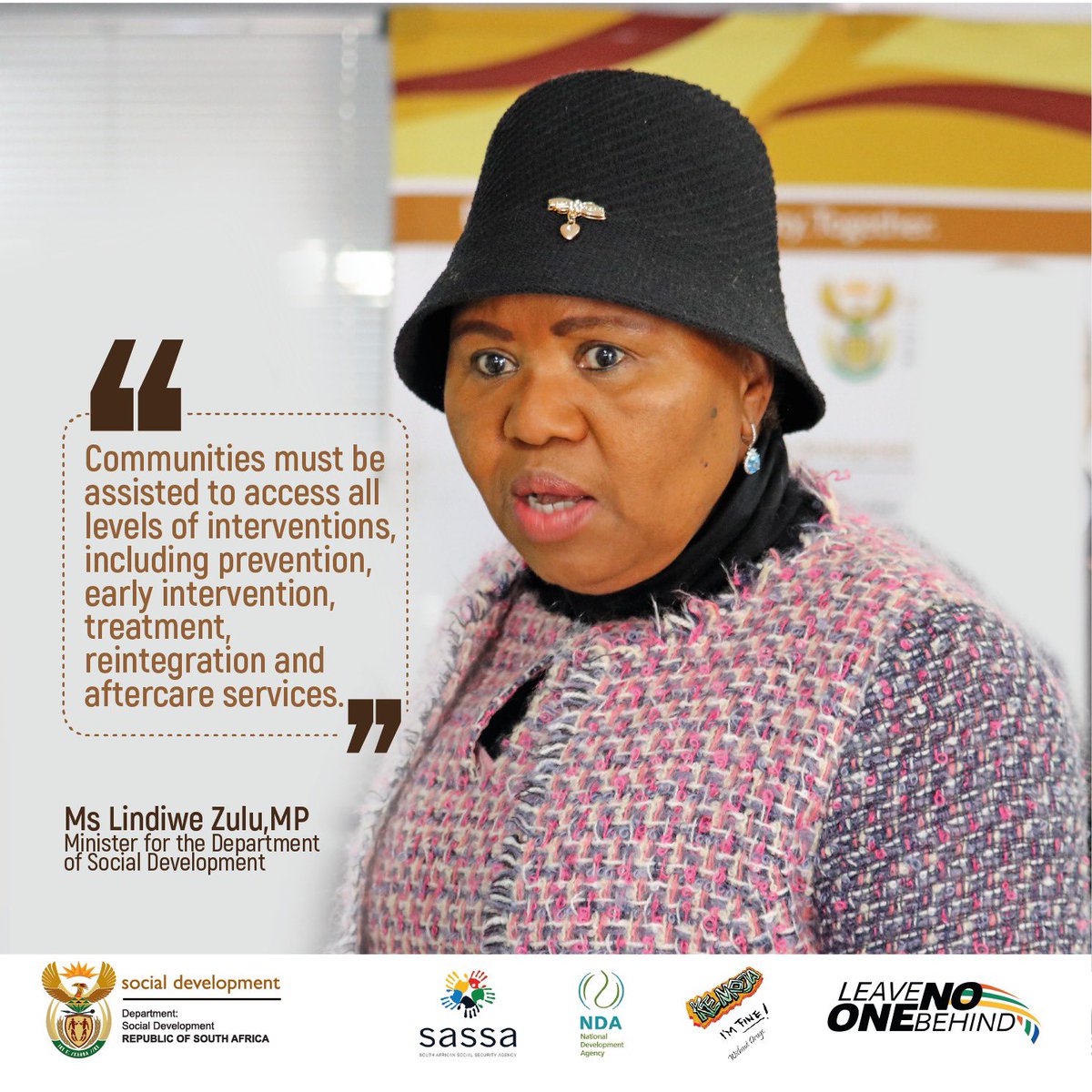 The_DSD's tweet photo. The department is dedicated to inform the public, particularly young people, about the harmful effects of alcohol
and drug abuse including cigarettes.
You can get more information on
Toll Free line: 0800 12 13 14
SMS Line: 32312
#KeMoja
#NoToDrugs
#DrugAwarenessWeek https://t.co/yPRhzTO2Wm