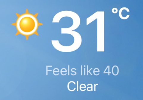 FiendLh's tweet photo. #nlwx aaaaand the humidex is now FORTY. @ECCCWeatherNL better be seeing this. https://t.co/yRI76C7GLp