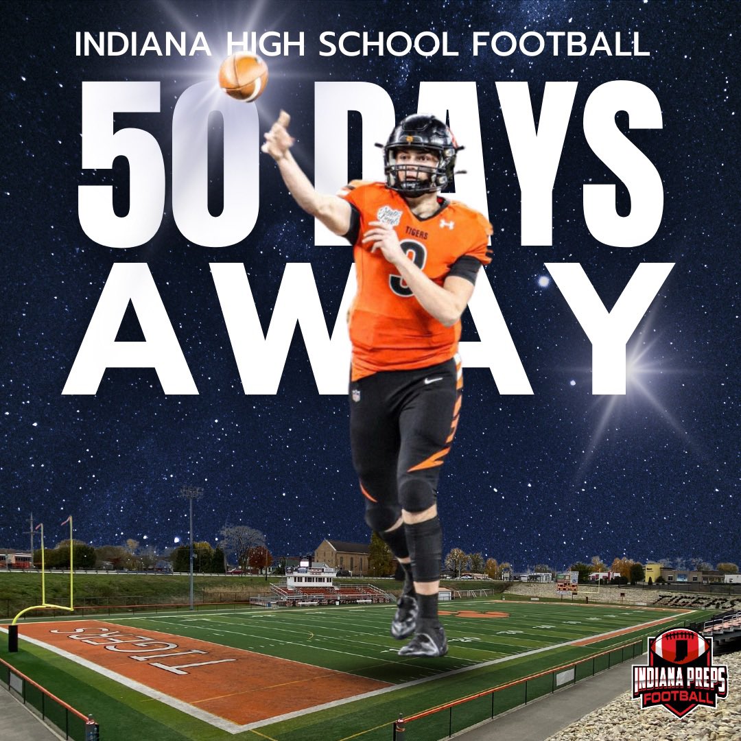 5️⃣0️⃣ DAYS AWAY‼️
Indiana High School Football Returns
#inpreps