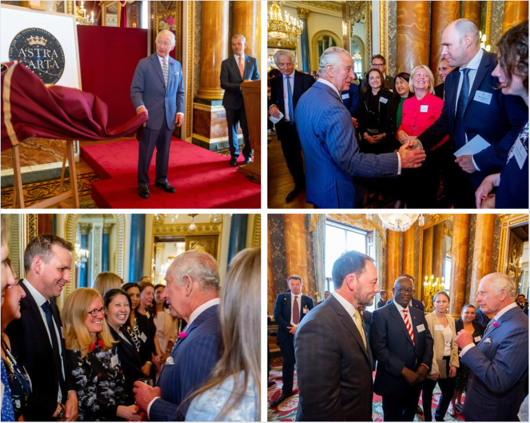 ClearSpaceToday's tweet image. Honored to participate in #AstraCarta Seal by His Majesty King Charles III. We pledged our commitment to create socioeconomic value with our missions, to adopt responsible design and operational practices. No time to waste! #AstraCarta #spacesustainbility #clearspacetoday