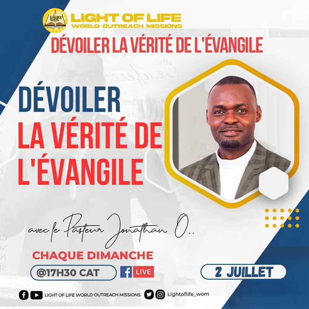 lightoflifewom's tweet photo. The Gospel is the power of God to save (Rom 1:16). But if what you consider to be the Gospel is not really it, then God's power in your life will be altered and you'll never enjoy salvation. Thankfully, Light of Life is here to #UnveilTheGospelTruth to you. See you on #sunday https://t.co/3BbWxKc16Z
