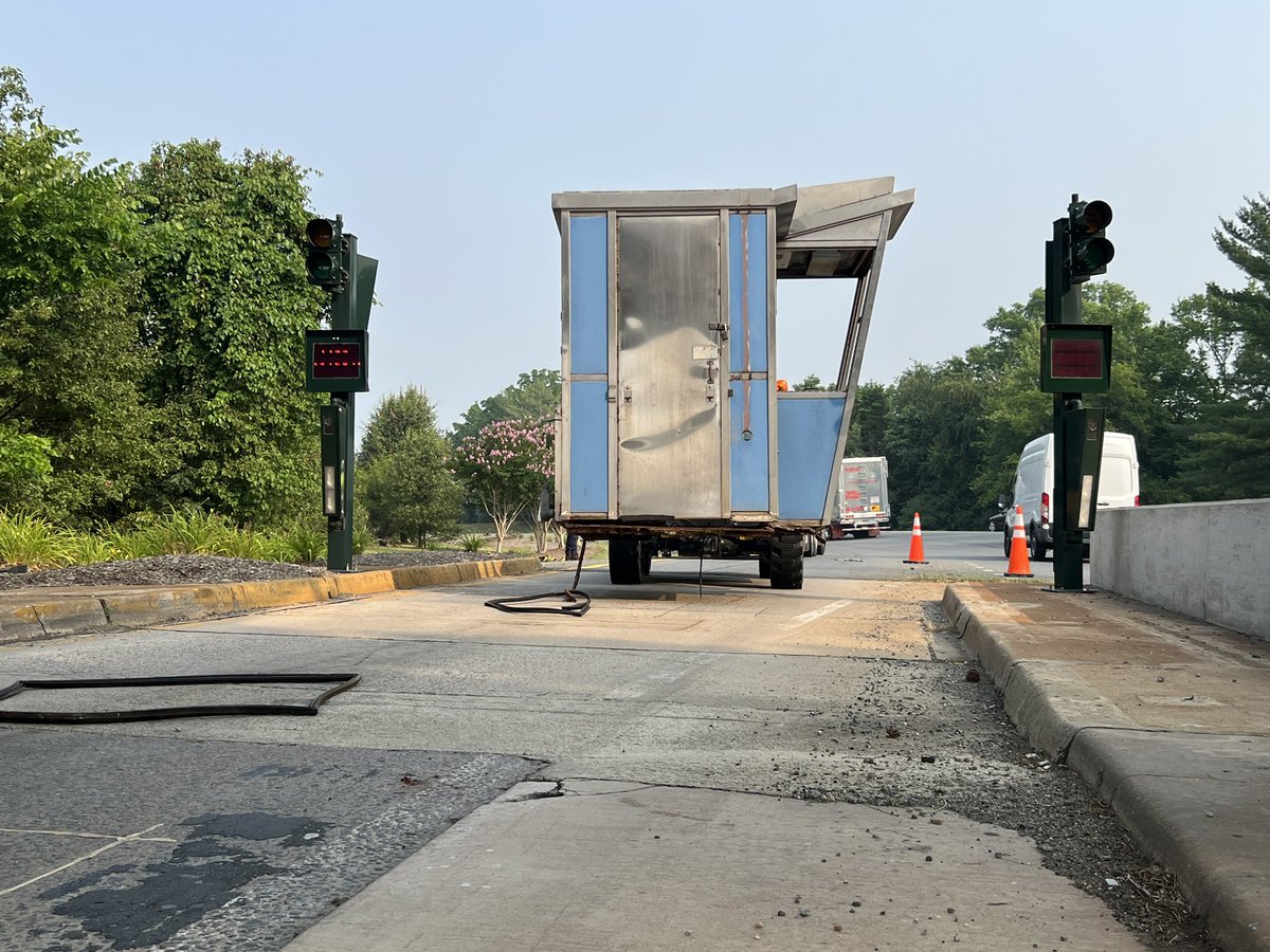 It’s the end of an era. We removed the last cash toll booth, which was located on the westbound ramp to Rt.28 north.