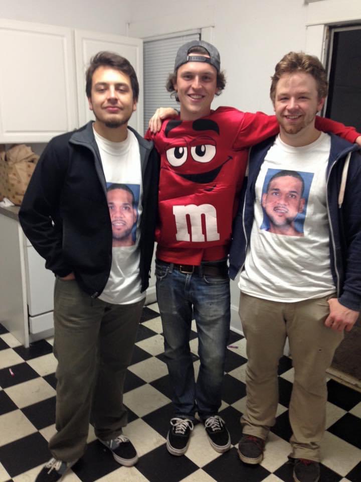 StevenSchrank's tweet photo. @JaredDudley619 You gave me Bucks tickets over Twitter on Halloween, so when we went out that night me and my friend’s costumes were “just 2 dudes who love Jared Dudley” https://t.co/YdA1zFJN3B
