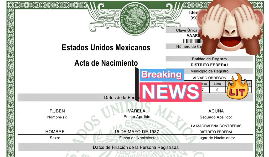 RUVARACU's tweet photo. @FLAMIGERON @jabvierconbyv @kroneaux @ech0thecutter @Rodolfo_mtza @Claudiashein Les dejo la mía que es copia fiel, dónde vengo registrado en el Distrito Federal y nacido en el distrito Federal
Disculpen los stickers https://t.co/vqj8XvYDZe
