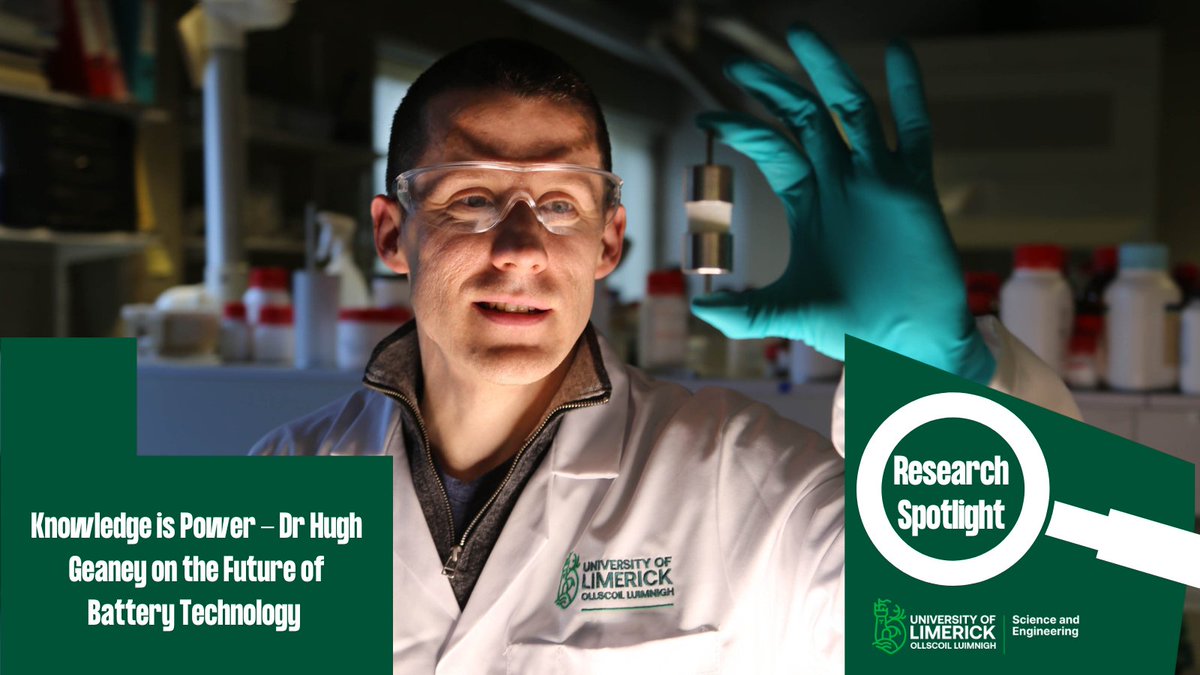 What powers the devices we have come to depend on and what does the future hold for battery technology? Dr. Hugh Geaney, lecturer in chemistry in the Faculty of S&E, seeks to answer these questions and more in this edition of #ResearchSpotlight
Read More bit.ly/3zyZws4
