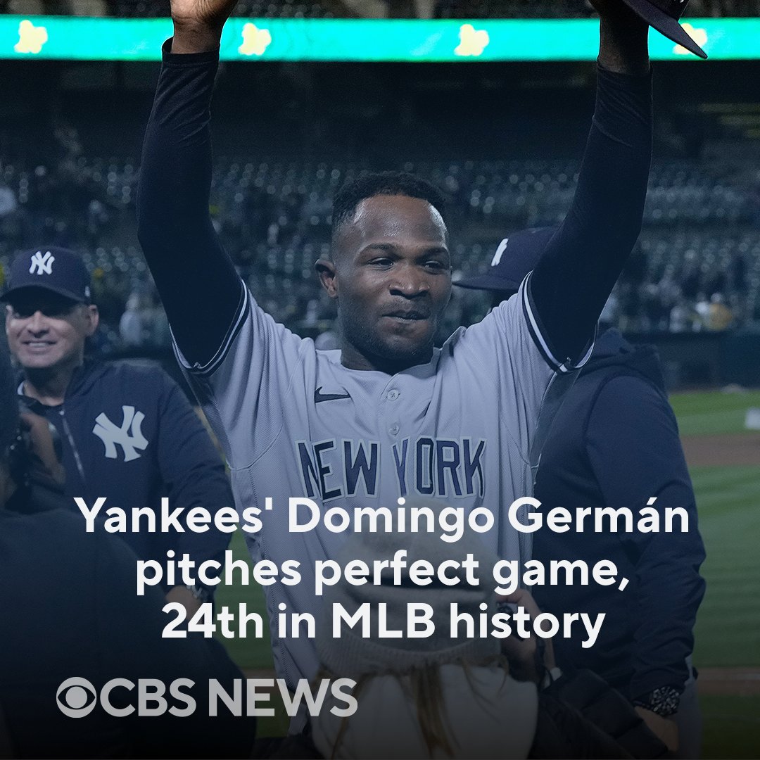 Domingo German of Yankees Throws First Perfect Game Since 2012