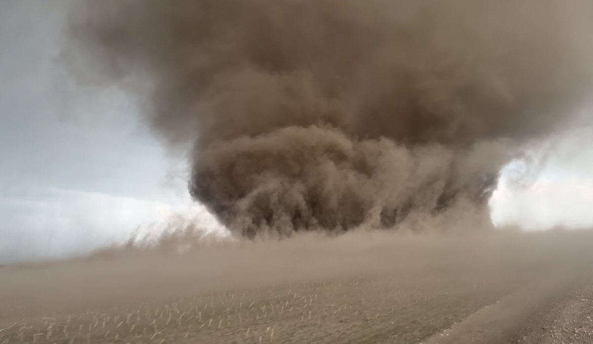 Battling severe allergies from the manure #tornado southeast of Kimball, NE. Cannot open left eye