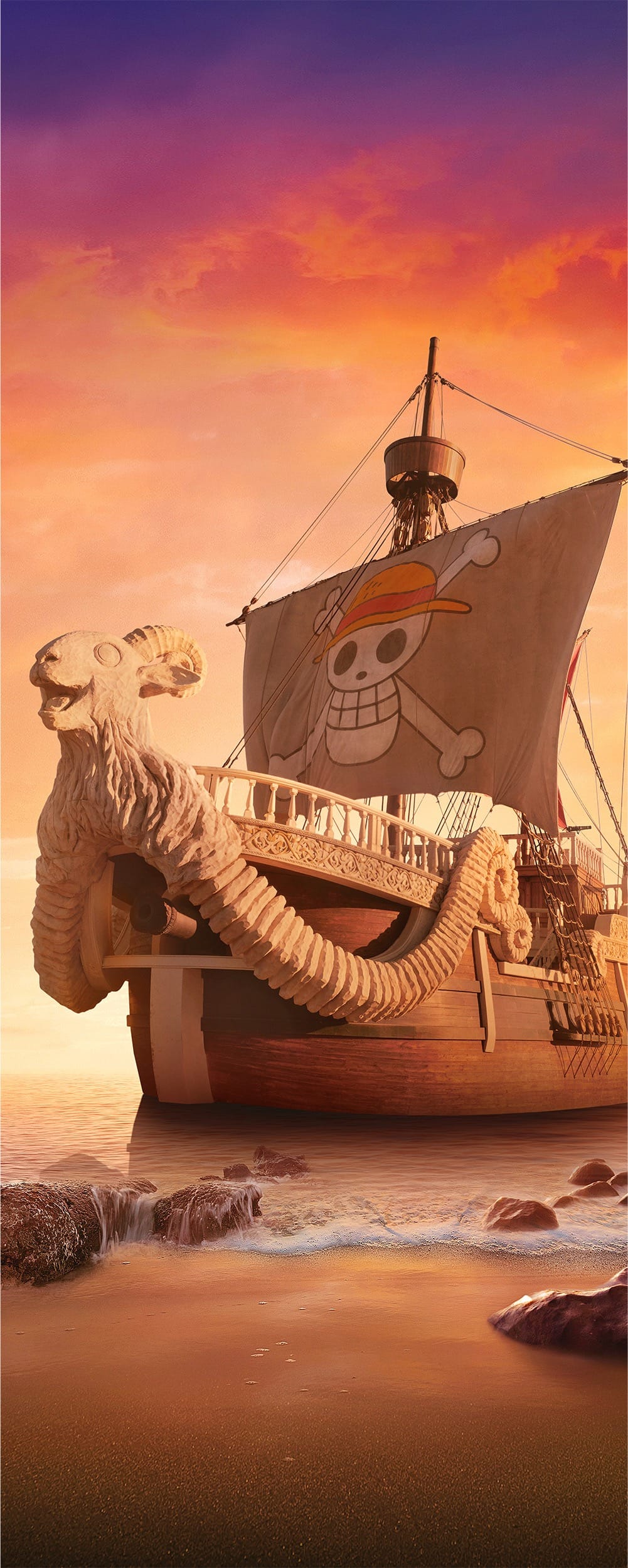 ONE PIECE NETFLIX FAN on X: Going Merry Wallpaper from the Grand Fleet  website  / X