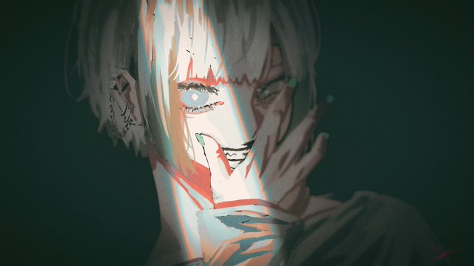 「green nails portrait」 illustration images(Latest)