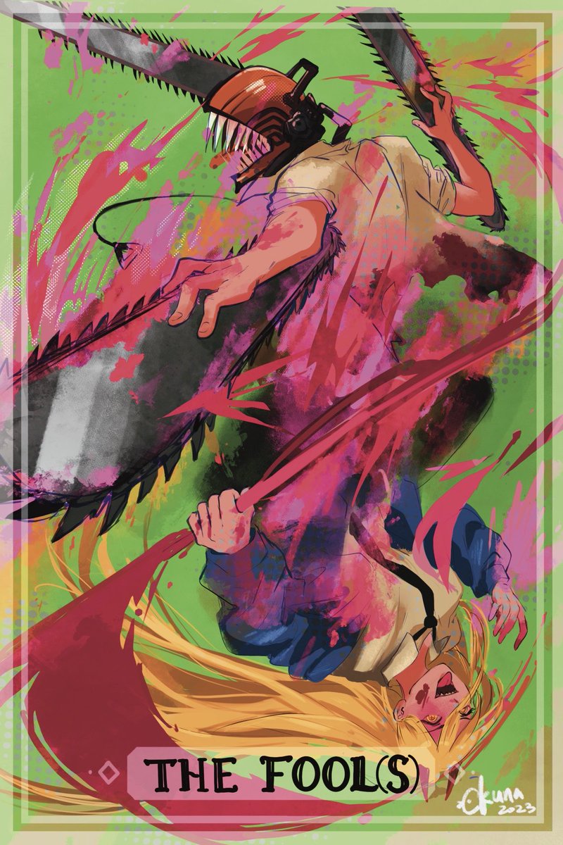 kunaroll's tweet photo. the fool is me starting a print series 1 week before a con 🙃 https://t.co/pVf0zW6Z64