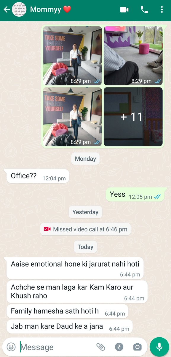 tanishka__yadav's tweet photo. So my 12 year old brother called today, and I said Ghar pahuchkr call krti hu( I'll call you back once I reach home).

To this, he replied- Acha ab aapka ghar vo hogya hai?( You'll call that place your home now?)

I casually mentioned this to my mother, and this is what she said😣

I miss home even more now 🥹❤️🤌