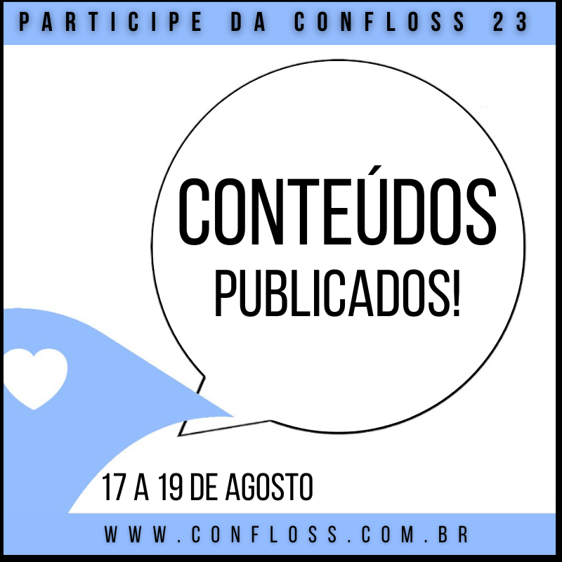 ConFloss's tweet photo. 😯 TODO O CONTEÚDO PUBLICADO - Dê uma olhada nos conteúdos que serão apresentados
( são cerca de 48 horas de programação 100% opensource)
https://t.co/E5jXhfeIMn
#confloss #opensource #softwarelivre https://t.co/msTGnzgLKG