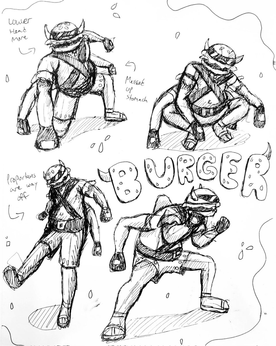 KayleeOriginals's tweet photo. Some action poses of Burger🍔 

#burger #food #actionpose #pose #sketch #sketching #oc #character #practice #artist https://t.co/uaDUcoFilK