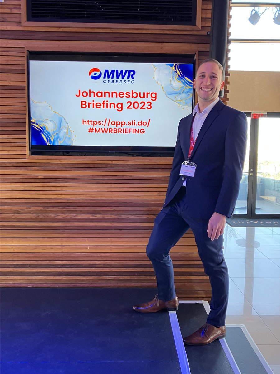 Stephen Munro, the service lead for red teaming, is gearing up to take the spotlight and deliver an insightful presentation on 'The organic progression of red teaming.' Stay tuned for an enlightening session!

#mwrbriefing2023 #clientevent #redteam #cybersecurity #mwrcybersec