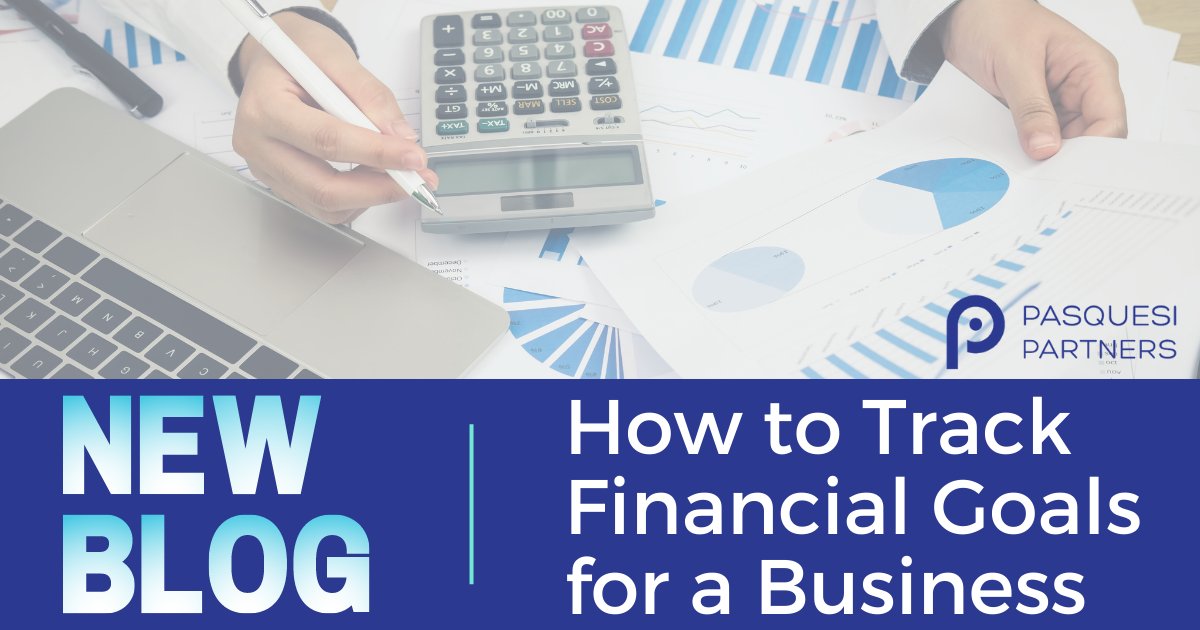 Creating and tracking financial goals for a business is crucial for long-term growth and success 👏

bit.ly/3WSq9CW 

#PasquesiPartners #startups #CashFlowTips #businesscashflow #outsourcedaccounting #chicagobookkeeping #chicagoaccounting #accountingandaccountants