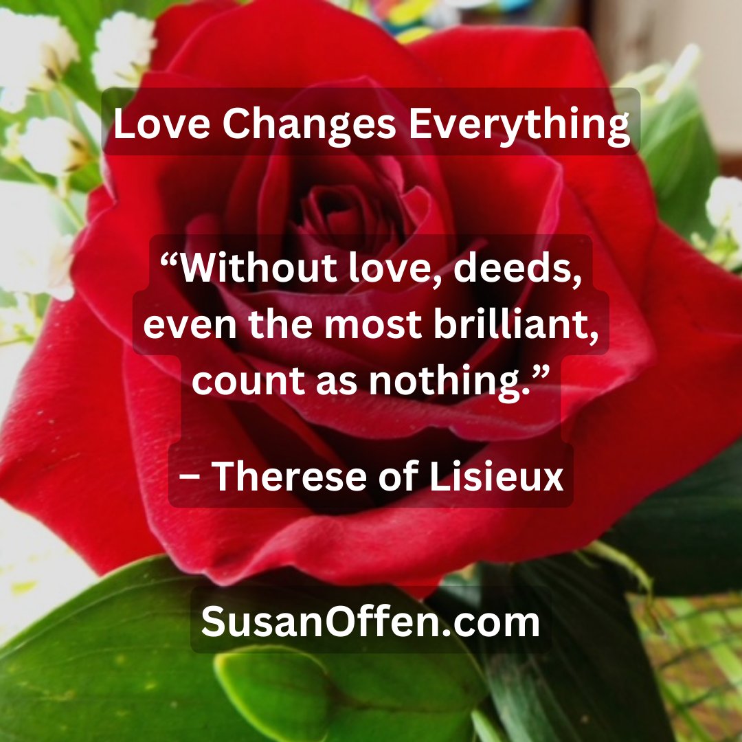 Here’s a word from one of your hosts – Susan Offen.

1 Corinthians 16:14: “Let all that you do be done in love.”

If you would like more information about Spiritual Direction, contact me at SusanOffen.com

#SpiritualDirector #LoveChangesEverything #Faith #Hope #Love